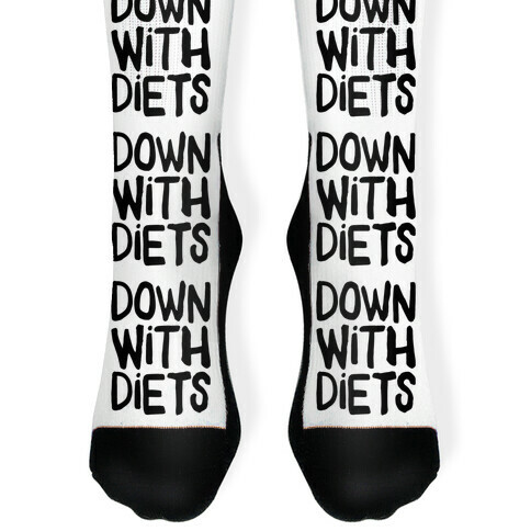 Down With Diets Sock