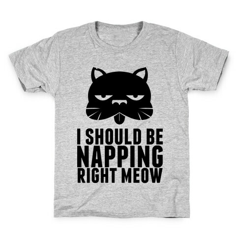 I Should Be Napping Right Meow Kids T-Shirt