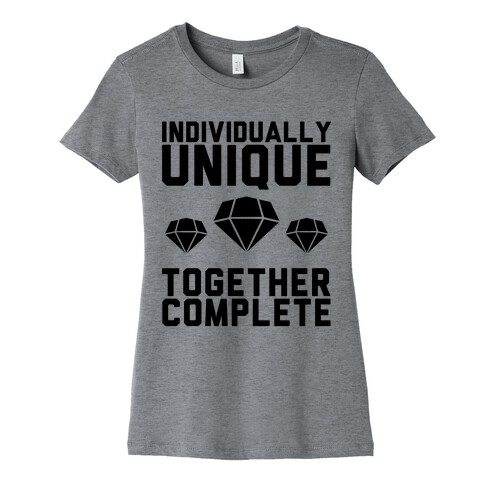 Individually Unique Together Complete Womens T-Shirt