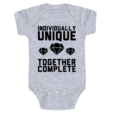 Individually Unique Together Complete Baby One-Piece