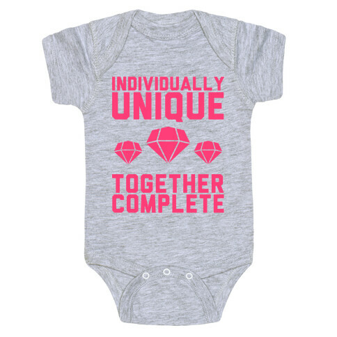 Individually Unique Together Complete Baby One-Piece