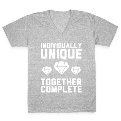 Individually Unique Together Complete V-Neck Tee Shirt