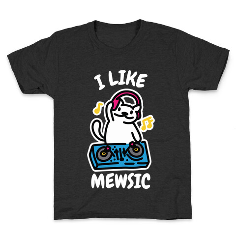 I Like Mewsic  Kids T-Shirt