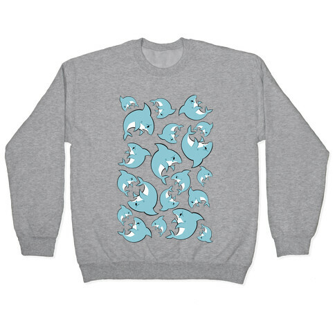Bummed Shark Pattern Pullover