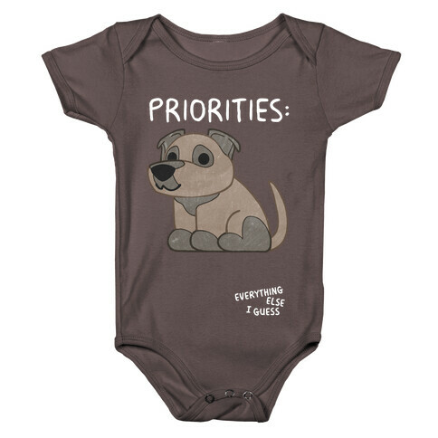 Pit Bull Priorities Baby One-Piece