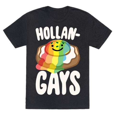 Hollangays Parody White Print T-Shirt