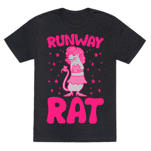 Runway Rat White Print T-Shirt