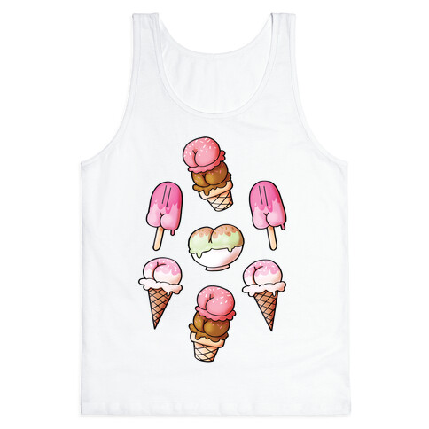 Ice Cream Butts Tank Top