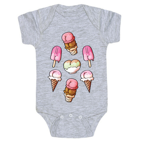 Ice Cream Butts Baby One-Piece