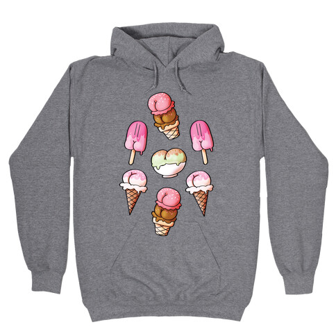 Ice Cream Butts Hooded Sweatshirt