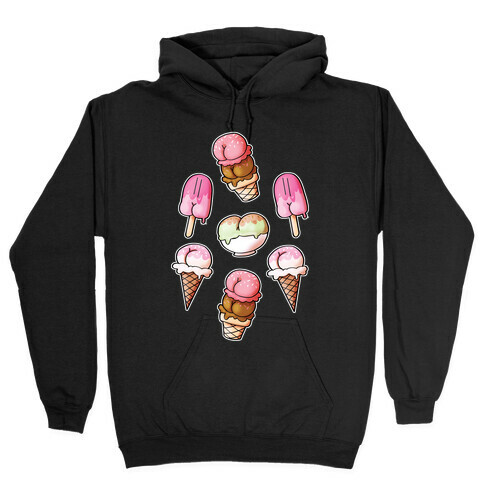 Ice Cream Butts Hooded Sweatshirt