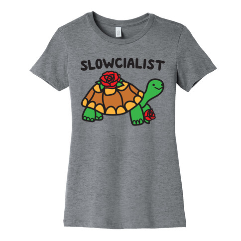 Slowcialist Turtle Womens T-Shirt