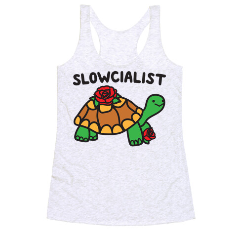 Slowcialist Turtle Racerback Tank Top
