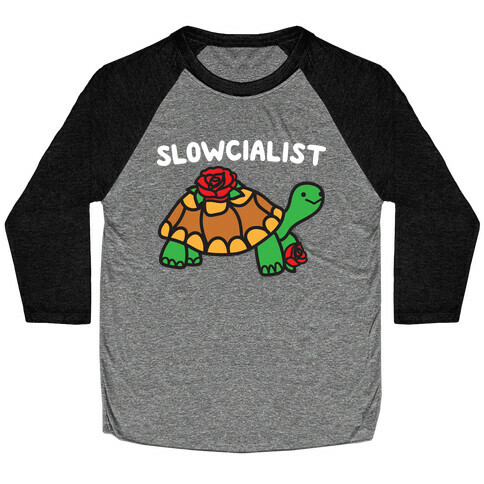 Slowcialist Turtle Baseball Tee