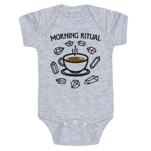 Morning Ritual Coffee and Crystals Baby One-Piece