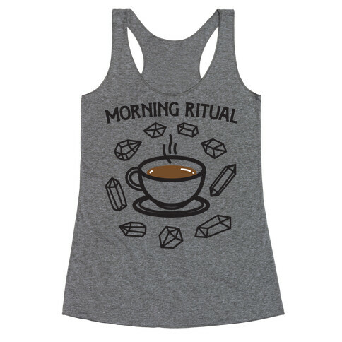 Morning Ritual Coffee and Crystals Racerback Tank Top