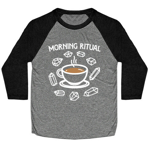 Morning Ritual Coffee and Crystals Baseball Tee