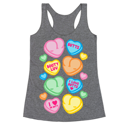 Candy Heart Butts Racerback Tank Top