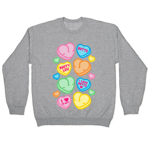 Candy Heart Butts Pullover