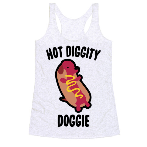 Hot Diggity Doggie Racerback Tank Top