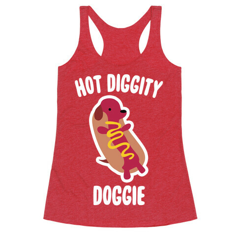 Hot Diggity Doggie Racerback Tank Top