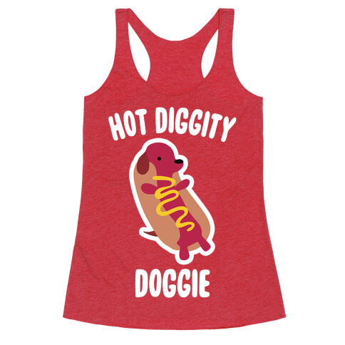 Hot Diggity Doggie Racerback Tank Top