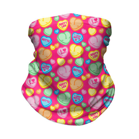 Candy Heart Butts Neck Gaiter