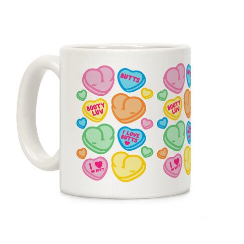 Candy Heart Butts Coffee Mug