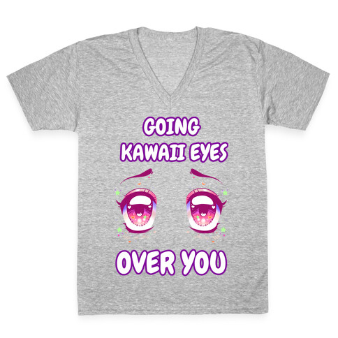 Going Kawaii Eyes Over You V-Neck Tee Shirt