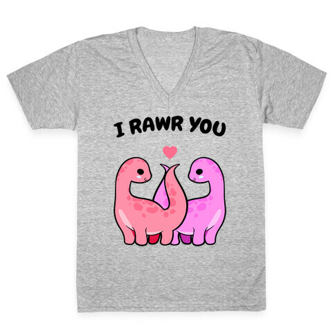 I Rawr You V-Neck Tee Shirt