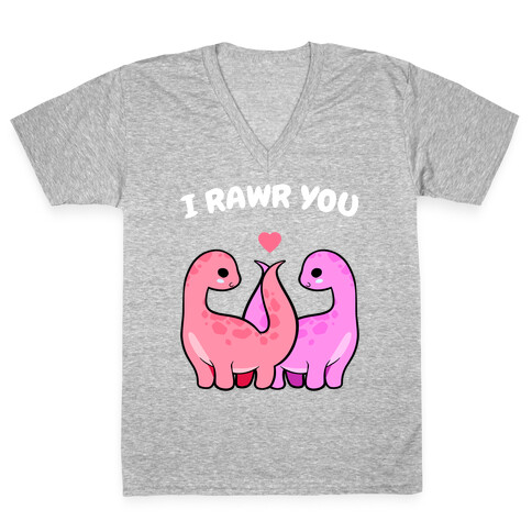 I Rawr You V-Neck Tee Shirt