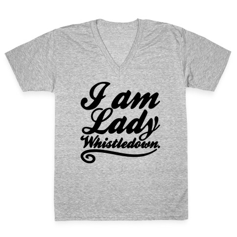 I Am Lady Whistledown Parody V-Neck Tee Shirt