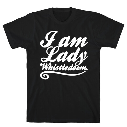 I Am Lady Whistledown Parody White Print T-Shirt