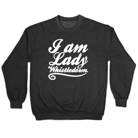 I Am Lady Whistledown Parody White Print Pullover