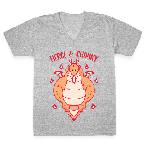 Fierce and Chonky V-Neck Tee Shirt