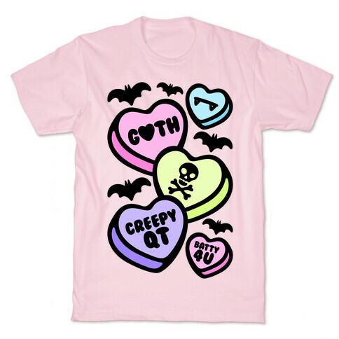 Goth Candy Hearts T-Shirt