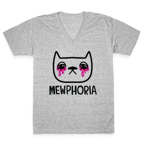 Mewphoria V-Neck Tee Shirt