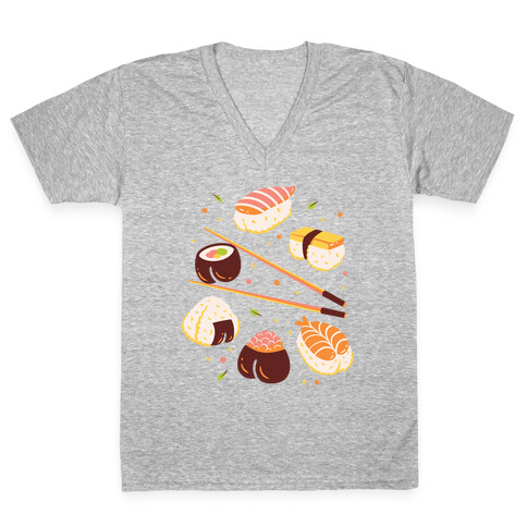 Subtle Sushi Booty V-Neck Tee Shirt