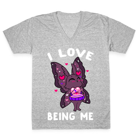 I Love Being Me V-Neck Tee Shirt