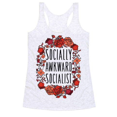 Socially Awkward Socialist Racerback Tank Top