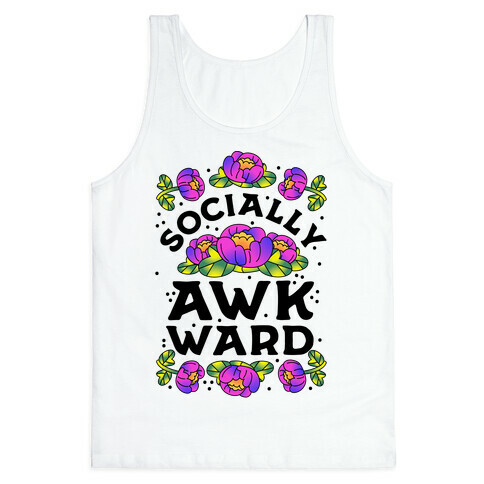 Socially Awkward (Floral) Tank Top