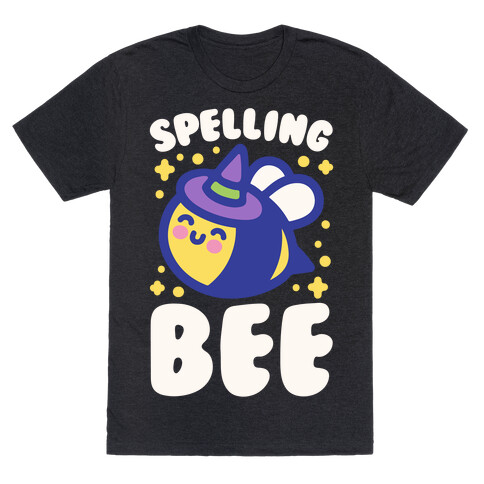 Spelling Bee White Print T-Shirt