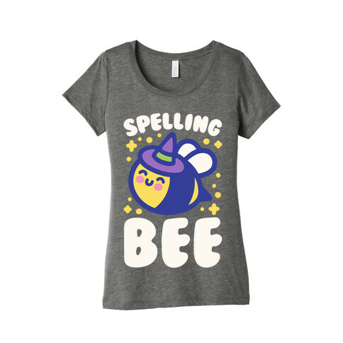 Spelling Bee White Print Womens T-Shirt