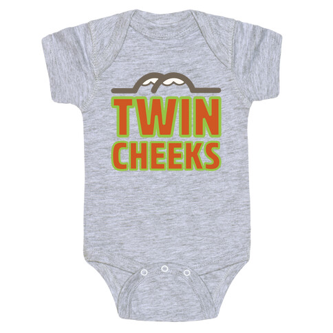 Twin Cheeks Parody Baby One-Piece