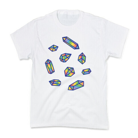 Rainbow Crystal Pattern Kids T-Shirt