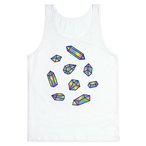Rainbow Crystal Pattern Tank Top