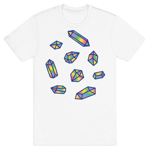 Rainbow Crystal Pattern T-Shirt