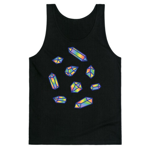 Rainbow Crystal Pattern Tank Top