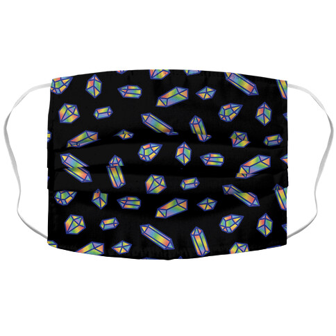 Rainbow Crystal Pattern Accordion Face Mask