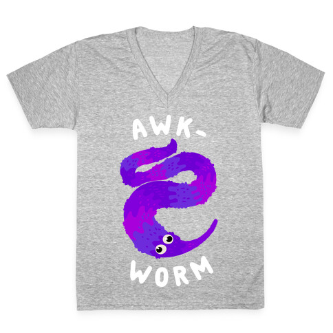 Awkworm V-Neck Tee Shirt